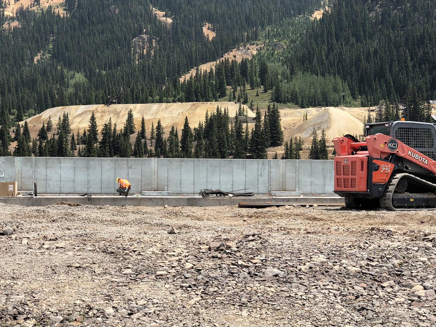 Kuboske Construction and KCI Excavation on job site in Ouray